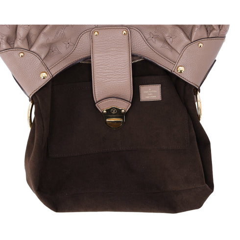 Louis Vuitton Monogram Mahina Solar PM Shoulder Bag M93445 Poudre Taupe Leather